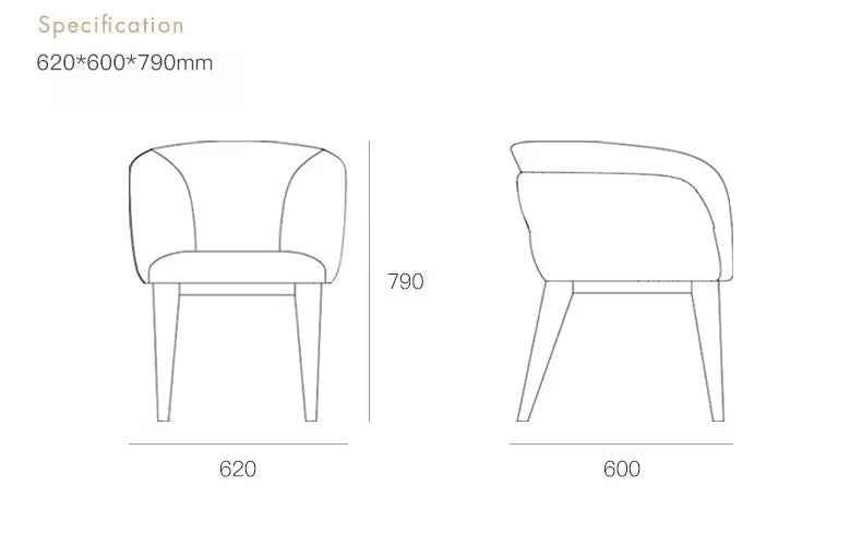Stainless steel chair dining room furniture