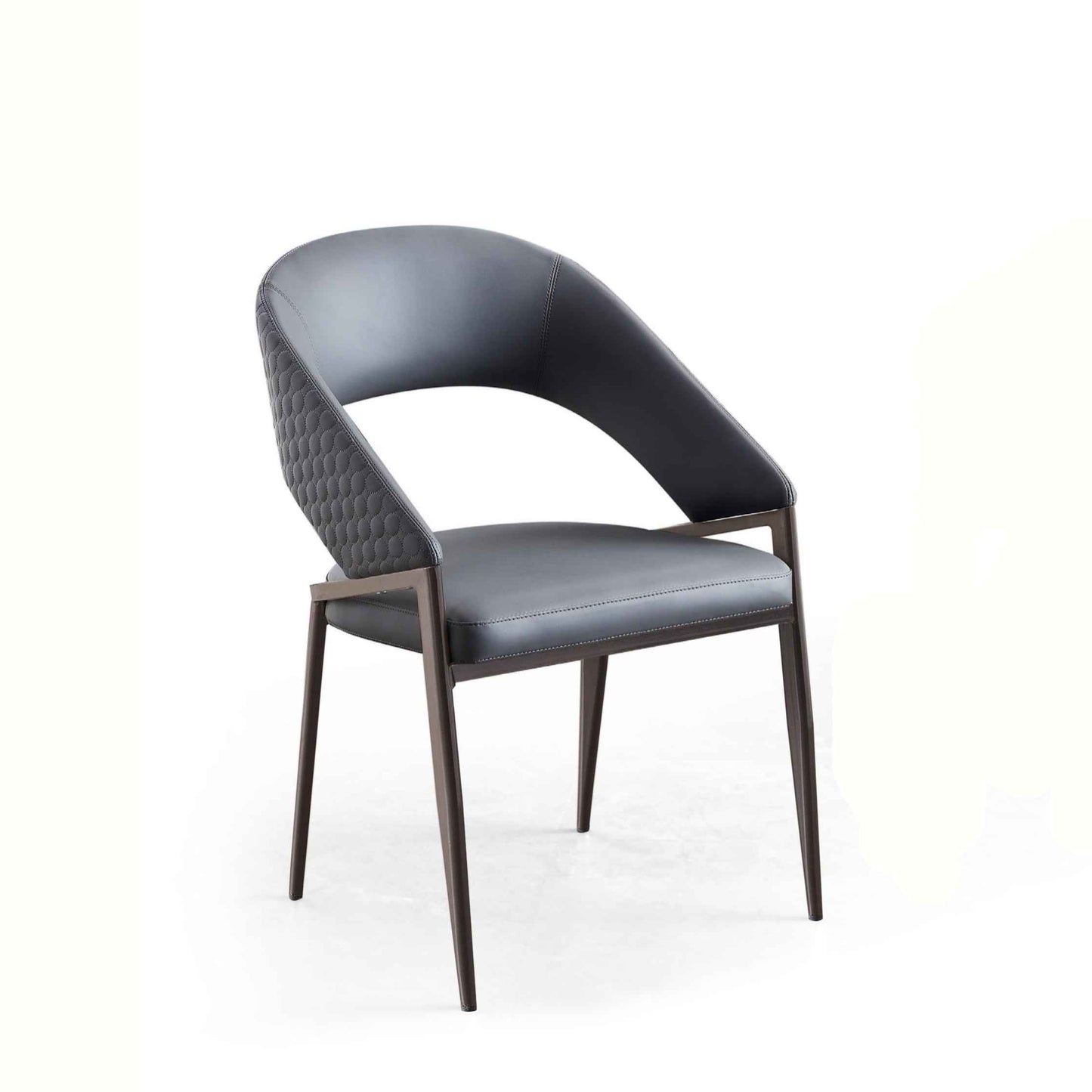 PU Leather Metal Upholstered Dinging Chair