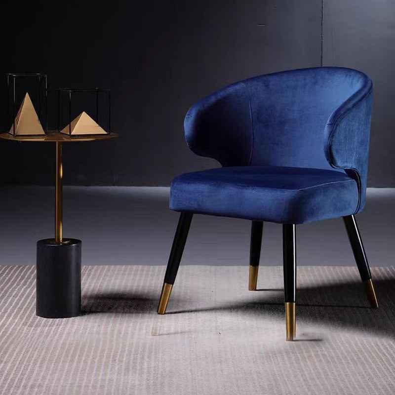 Velvet Brown blue Kitchen Dining Chairs Set of 8