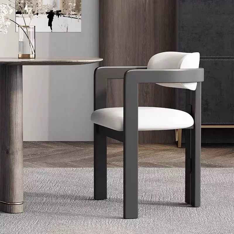 Ash Wooden Kitchen chair Modern Fabric Leather Velvet wood Dining Room Chair Farmhouse Kitchen Side Chairs Set