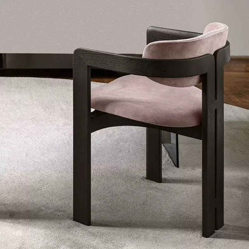 Ash Wooden Kitchen chair Modern Fabric Leather Velvet wood Dining Room Chair Farmhouse Kitchen Side Chairs Set