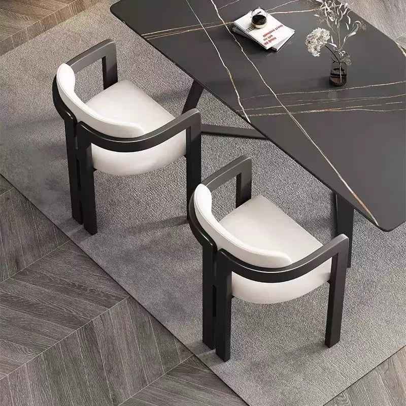 Ash Wooden Kitchen chair Modern Fabric Leather Velvet wood Dining Room Chair Farmhouse Kitchen Side Chairs Set