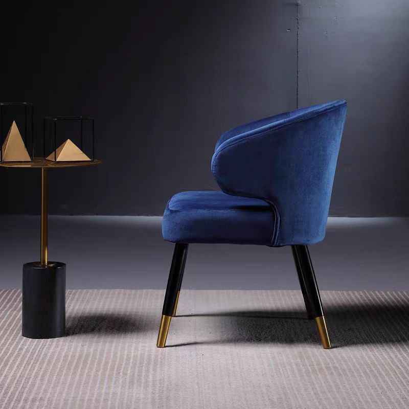 Velvet Brown blue Kitchen Dining Chairs Set of 8
