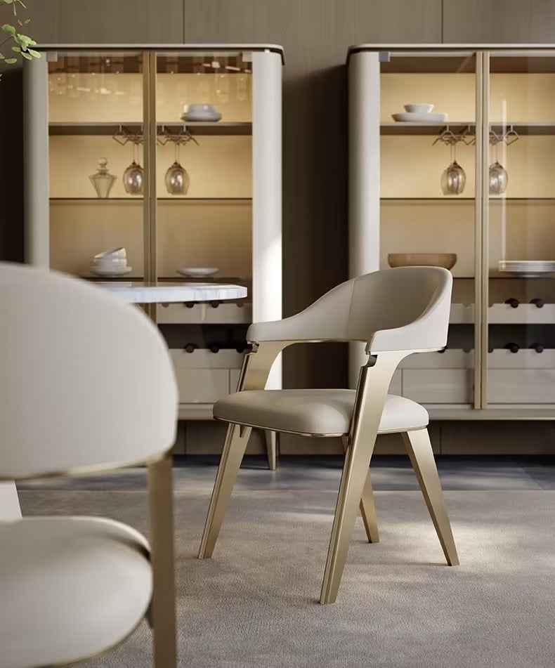Upholstered PU Leather Dinging Chairs