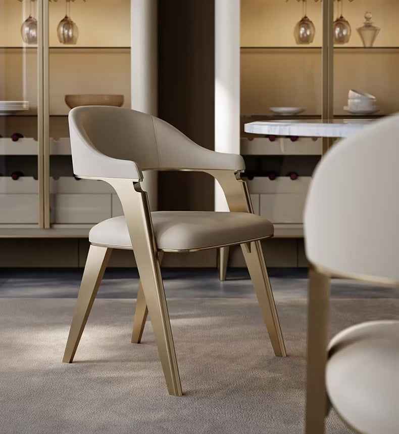 Upholstered PU Leather Dinging Chairs