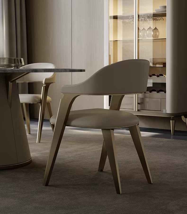 Upholstered PU Leather Dinging Chairs
