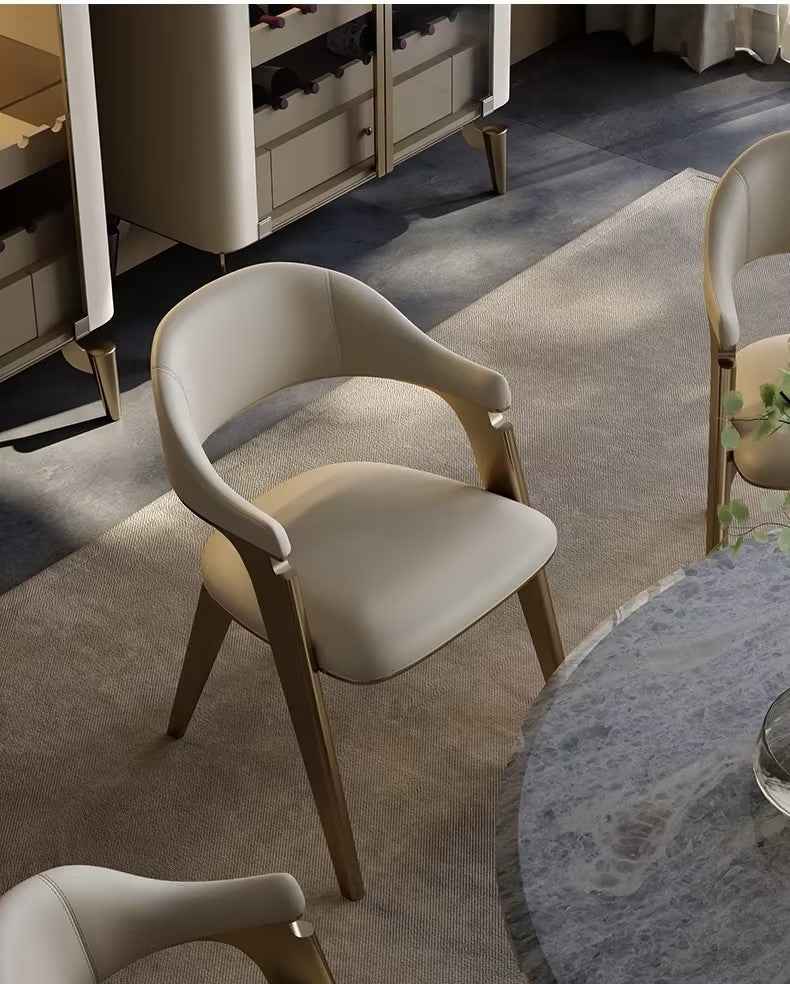 Upholstered PU Leather Dinging Chairs
