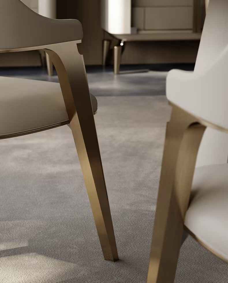 Upholstered PU Leather Dinging Chairs