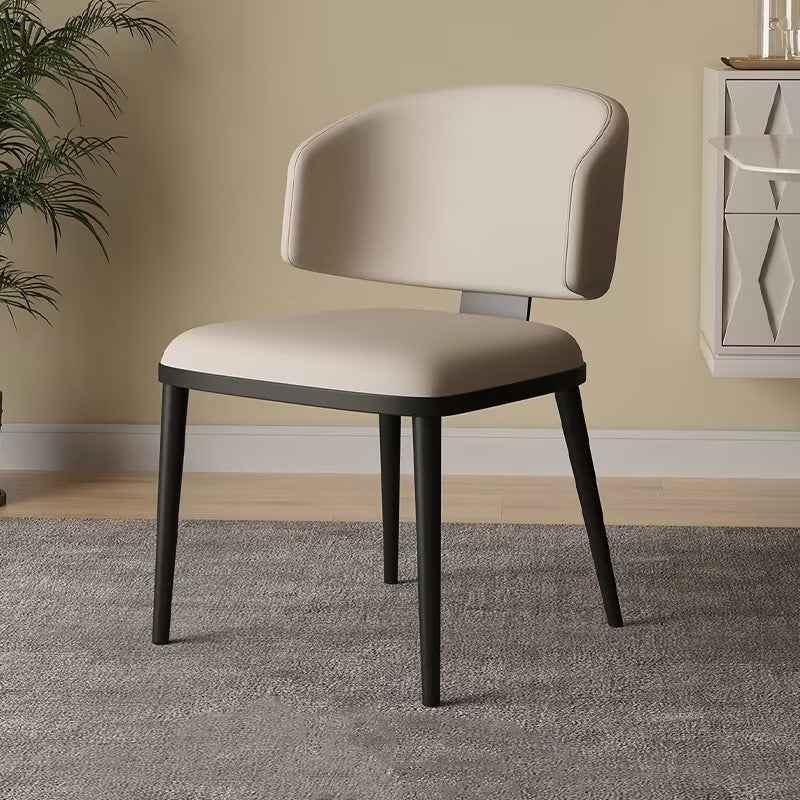 Leather Brown light brown Kitchen Dining Room chair for 6