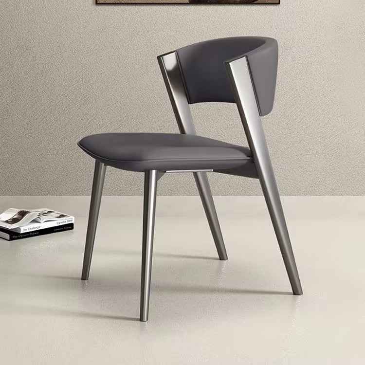 PU leather Stainless Steel Dining Room chair