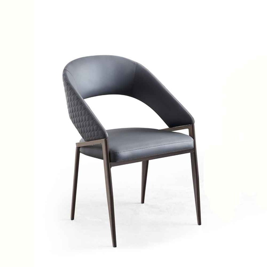 PU Leather Metal Upholstered Dinging Chair