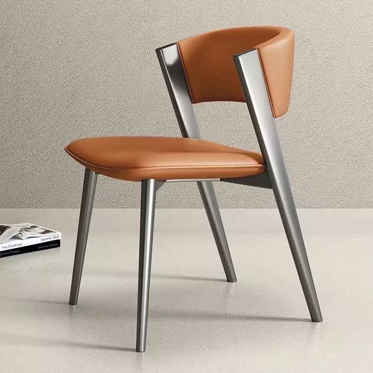 PU leather Stainless Steel Dining Room chair