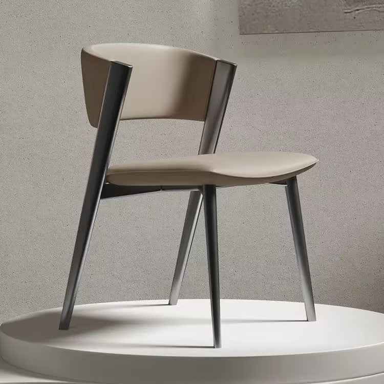 PU leather Stainless Steel Dining Room chair