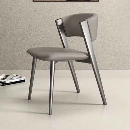 PU leather Stainless Steel Dining Room chair